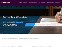 Tablet Screenshot of kammerlaw.com